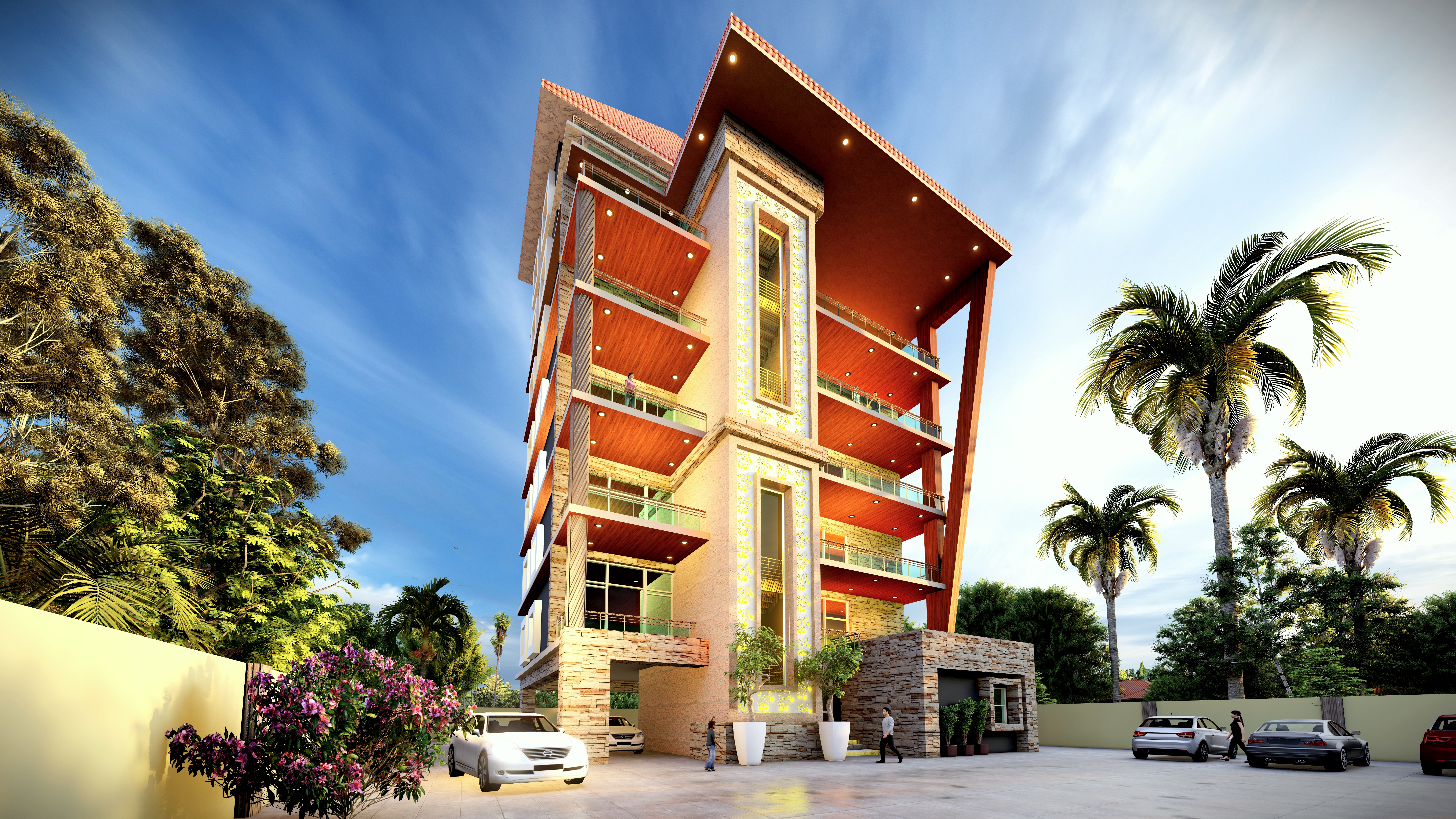 five floor_3d_elevation_design