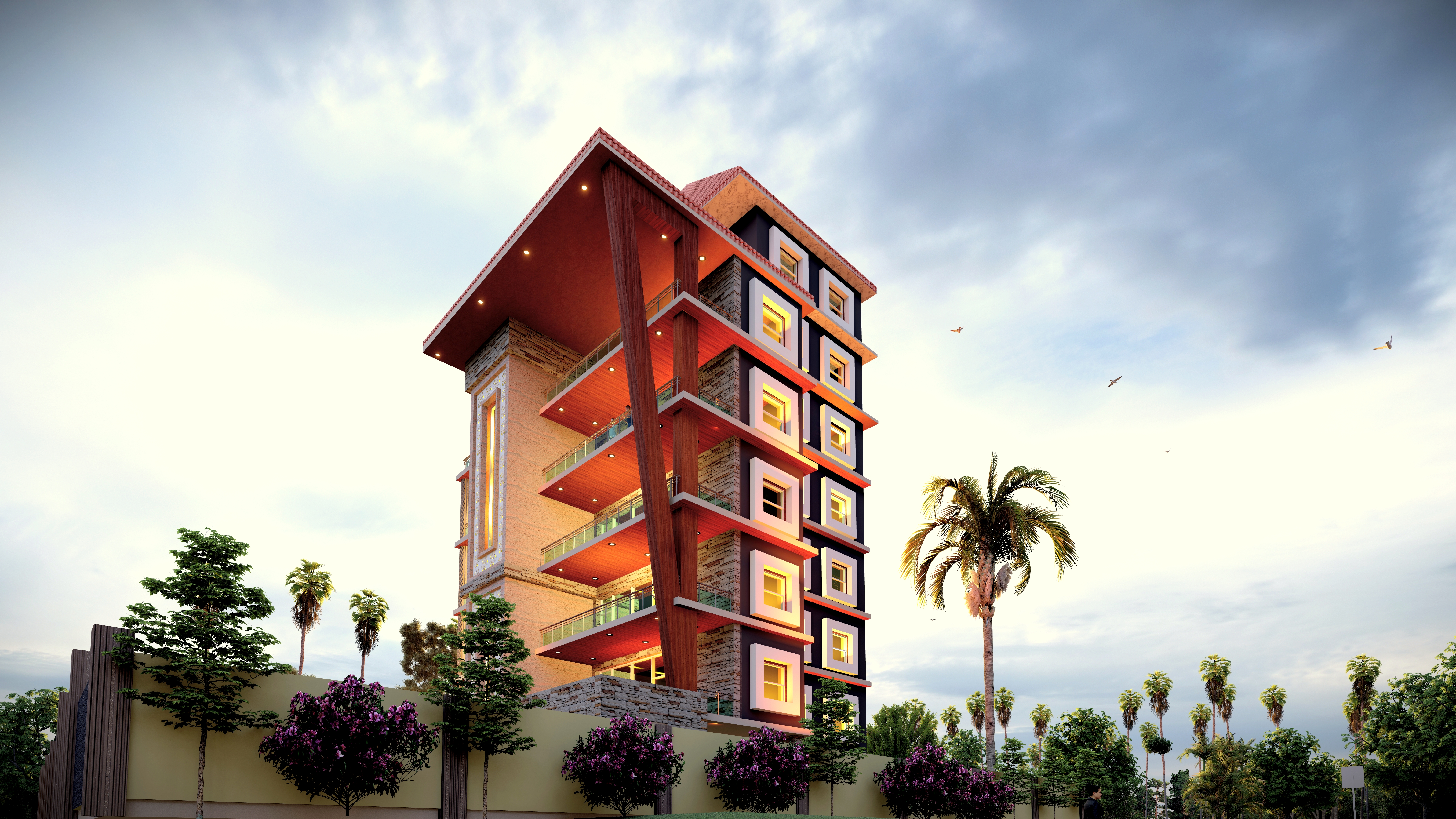 five floor_3d_elevation_design